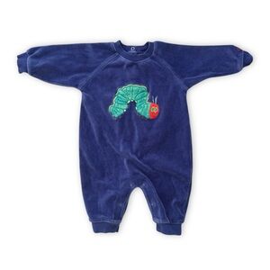 Vintage Carter's Velour Jump Suit - Very Hungry Caterpillar Size 3-6m
